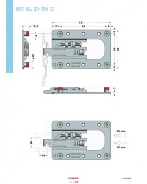 Навіска меблева Camar 807 XL права Навіска меблева Camar 807 XL права