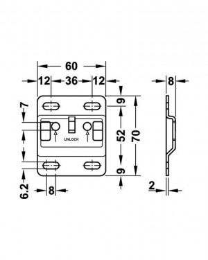 Навісна планка для навісок Camar Навісна планка для навісок Camar