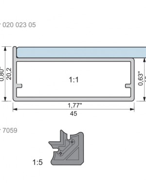 Профиль для рам Z11-11 Профиль для рам Z11-11