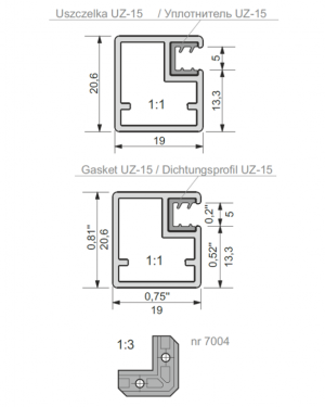 Профиль для рам Z1-11 Профиль для рам Z1-11