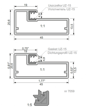 Профиль для рам Z4-24 Профиль для рам Z4-24