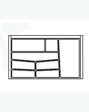 Лоток 540х490 мм графіт (матовий) 024650