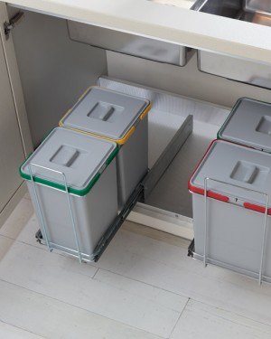 Відро для сміття ECOFIL на метал. напр. (230х410х405мм) 1х18л хром.сталь 041952