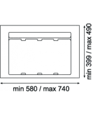    База для секції 800-700 мм для контейнерiв 9XL пiдрiзка до 580х399 мм