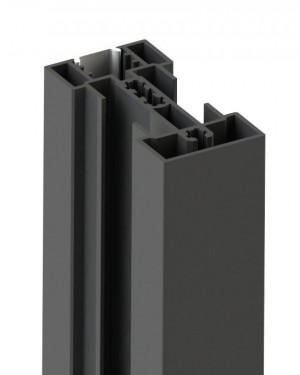  Профіль вертикальний Stili 4,8м, антрацит (анодований) 088073